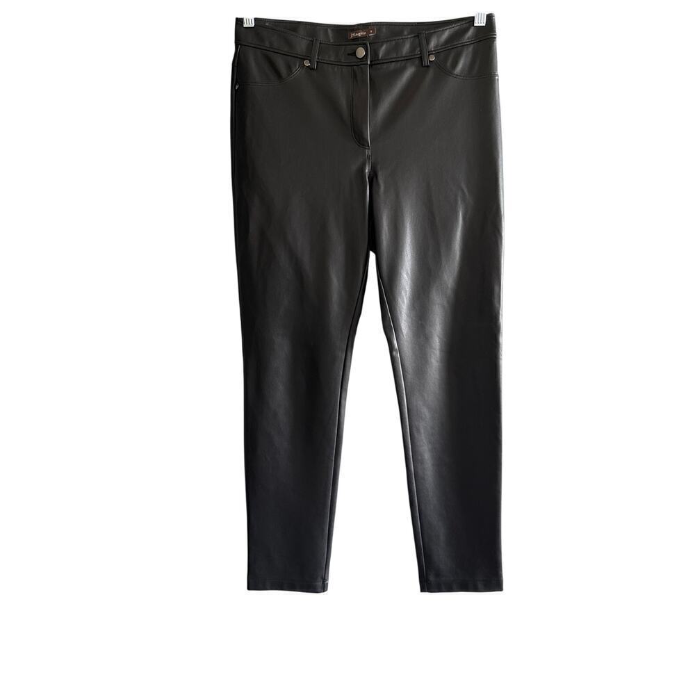 J. McLaughlin Hastings High Waist Faux Leather Pant in Black Womens Size 8 - Picture 3 of 7